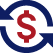 Dollar symbol with a turning circle around it